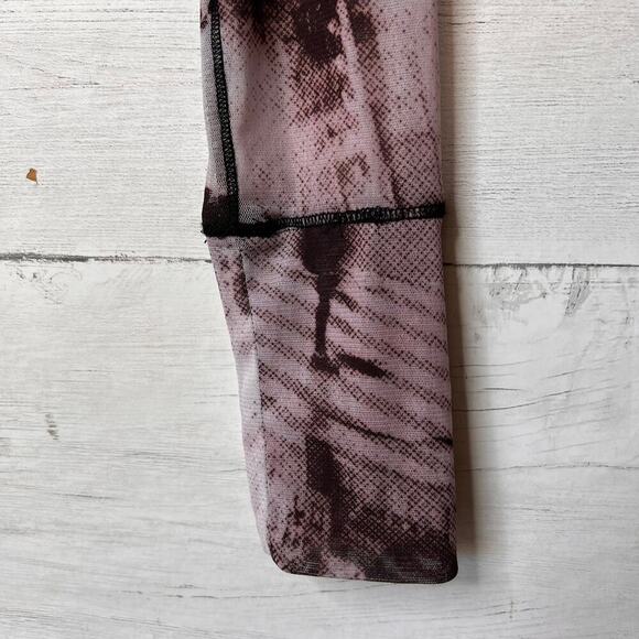 Silence + Noise Top Womens Size S-P Janice Sheer Mesh Button Down Expose Seams - Picture 5 of 16